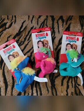 Kong Dog Cozie Dynos Plush Toys Xsmall Ea. New. Various Colors